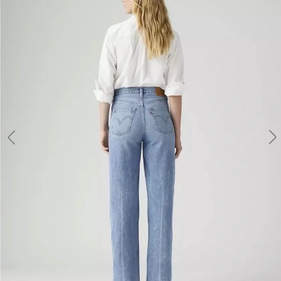 NWOT Levi RIBCAGE WIDE LEG High-Rise - Picture 2 of 4